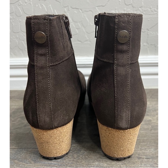 Birkenstock Papillio Ebba Wedge Boot Suede Leather size 38 / 7 - Picture 6 of 9
